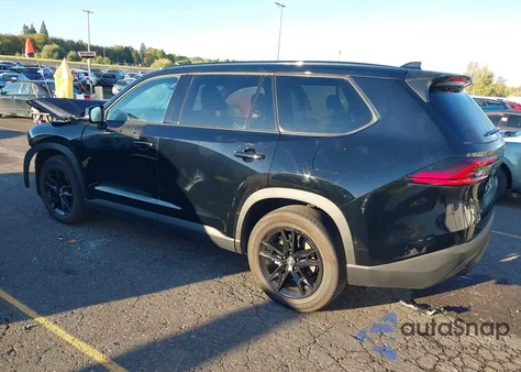 2025 Toyota Grand Highlander Hybrid Nightshade Edition z USA, uszkodzony, nr VIN 5TDACAB58SS034116